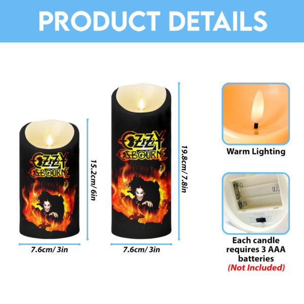 Black Sabbath x Ozzy Osbourne Led Candle - HOATT 12085