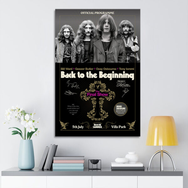 Black Sabbath Rectangle Canvas With Inner Frame - TANTN 15054