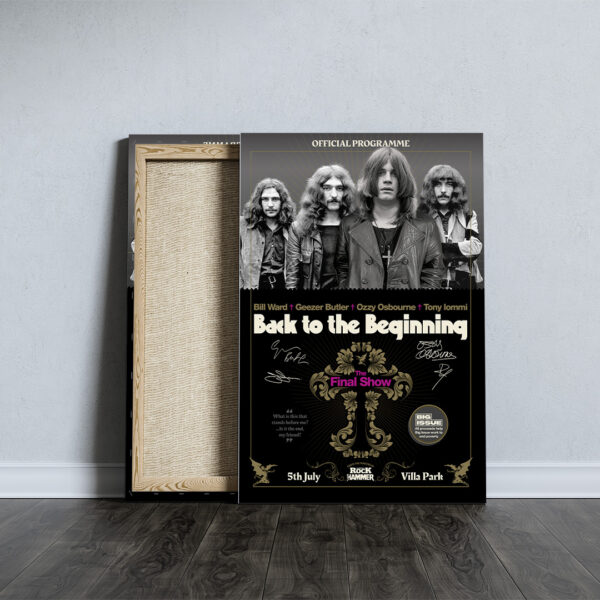 Black Sabbath Rectangle Canvas With Inner Frame - TANTN 15054