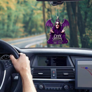 Black Sabbath x Ozzy Osbourne Custom shape 2-sided Acrylic Car Ornament - GNE 4126