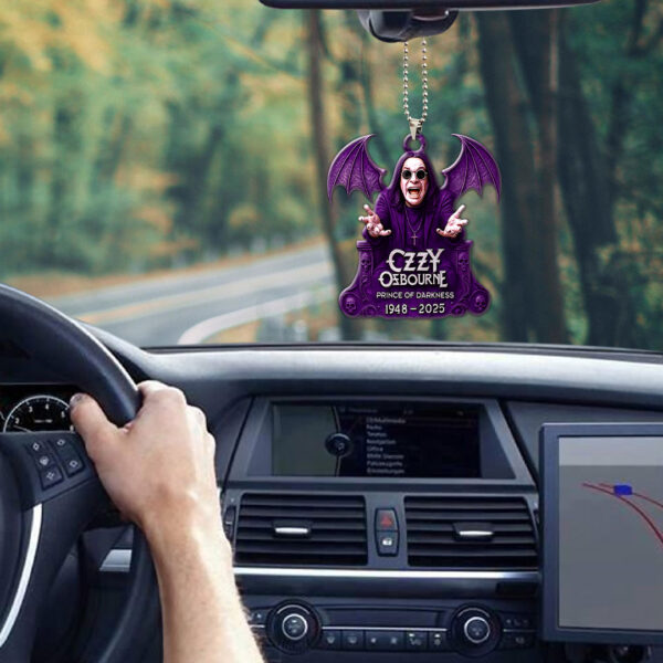 Black Sabbath x Ozzy Osbourne Custom shape 2-sided Acrylic Car Ornament - GNE 4126