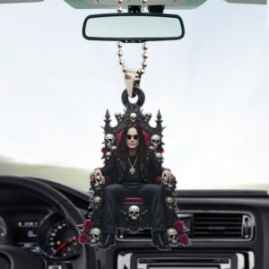 Black Sabbath x Ozzy Osbourne Custom shape 2-sided Acrylic Car Ornament - HOATT 12140
