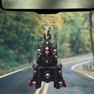 Black Sabbath x Ozzy Osbourne Custom shape 2-sided Acrylic Car Ornament - HOATT 12140