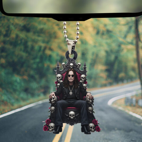 Black Sabbath x Ozzy Osbourne Custom shape 2-sided Acrylic Car Ornament - HOATT 12140