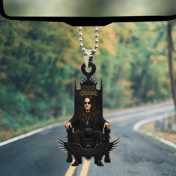 Black Sabbath x Ozzy Osbourne Custom shape 2-sided Acrylic Car Ornament - HOATT 12191