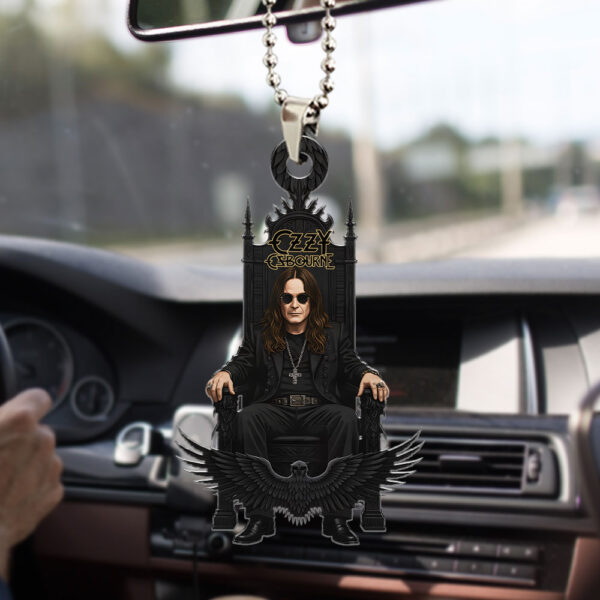 Black Sabbath x Ozzy Osbourne Custom shape 2-sided Acrylic Car Ornament - HOATT 12191
