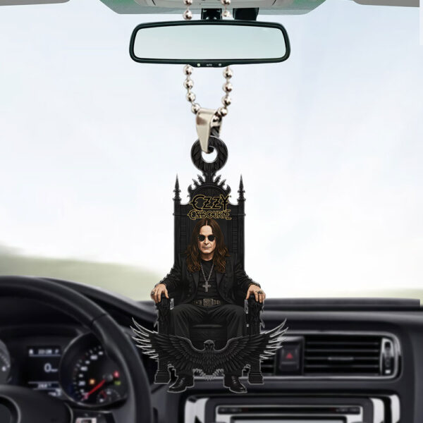 Black Sabbath x Ozzy Osbourne Custom shape 2-sided Acrylic Car Ornament - HOATT 12191