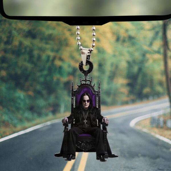 Black Sabbath x Ozzy Osbourne Custom shape 2-sided Acrylic Car Ornament - HOATT 12192