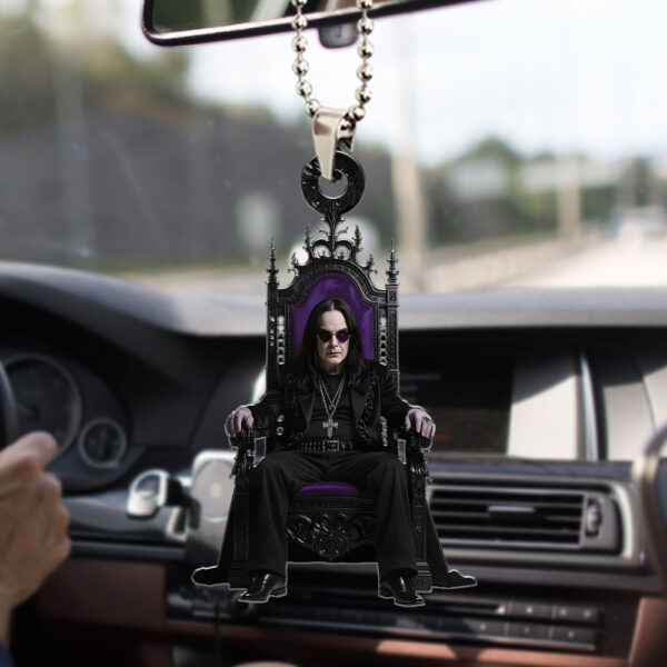 Black Sabbath x Ozzy Osbourne Custom shape 2-sided Acrylic Car Ornament - HOATT 12192