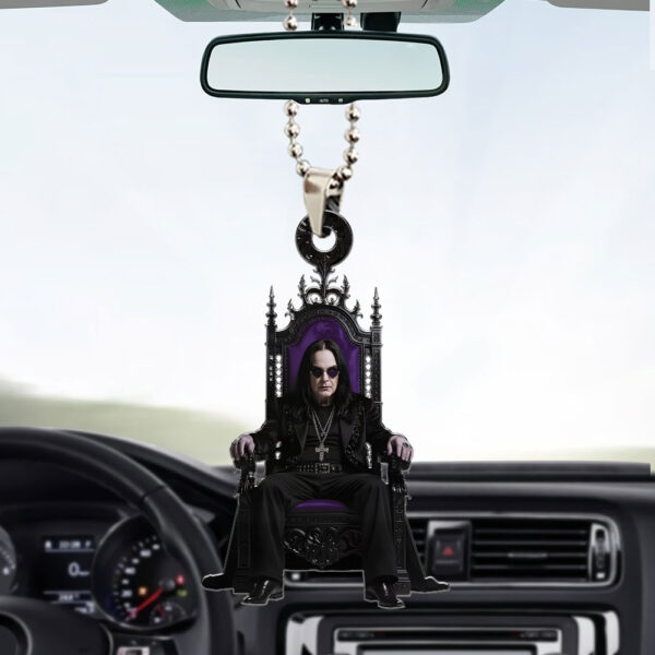 Black Sabbath x Ozzy Osbourne Custom shape 2-sided Acrylic Car Ornament - HOATT 12192