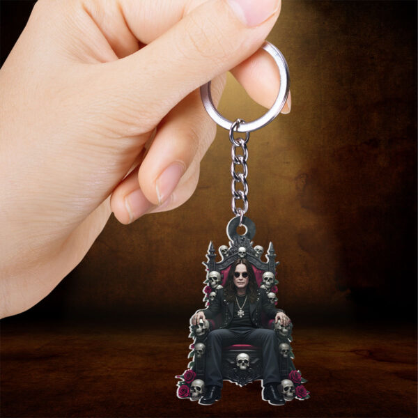 Black Sabbath x Ozzy Osbourne Custom Shape 2-sided Keychain - HOATT 12102