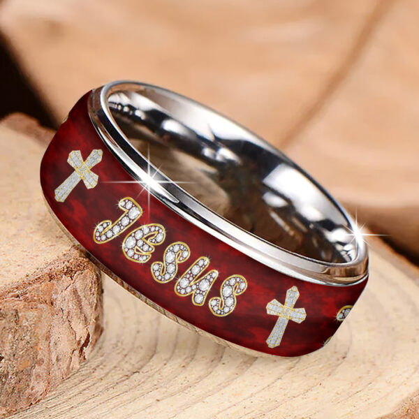 Personalized Christian Custom Alloy Ring - TMTHU 347