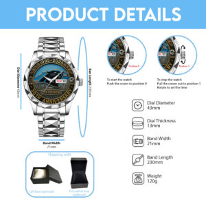 Carolina Panthers Alloy Luxury Quartz Watch - TANTN 15287