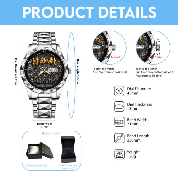 Def Leppard Alloy Luxury Quartz Watch - TMTHU 211