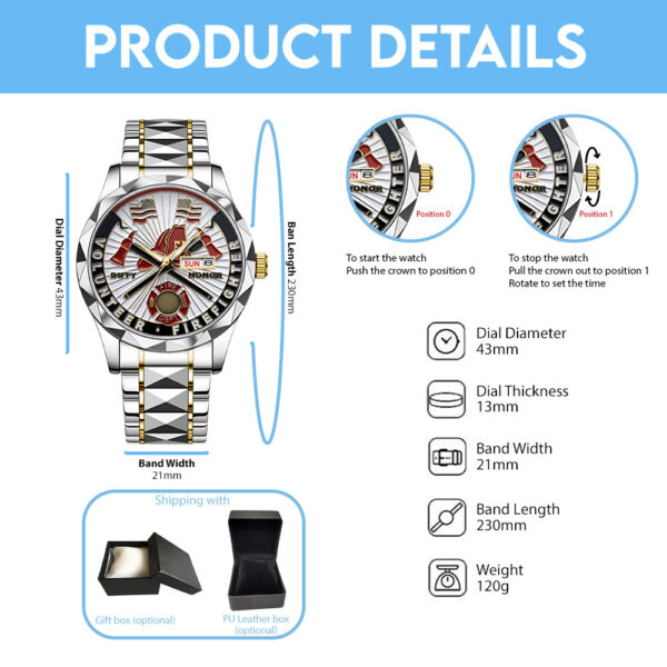 Firefighter Alloy Luxury Quartz Watch - TANTN 15131