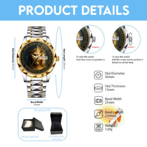 God Is Good Alloy Luxury Quartz Watch - TMTHU 299