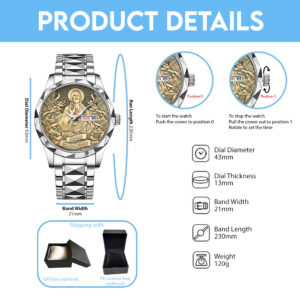 God Is Good Alloy Luxury Quartz Watch - TANTN 15183