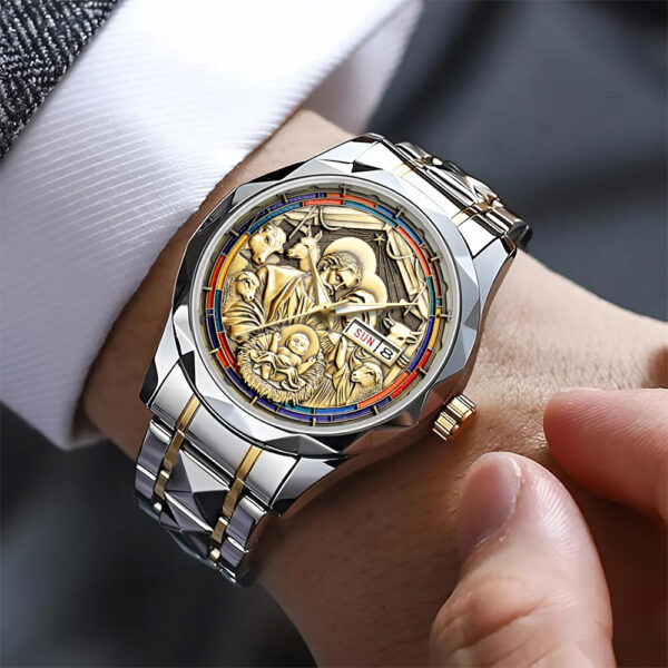 God Is Good Alloy Luxury Quartz Watch - TANTN 15188