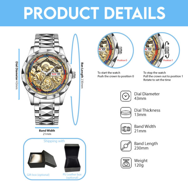 God Is Good Alloy Luxury Quartz Watch - TANTN 15188