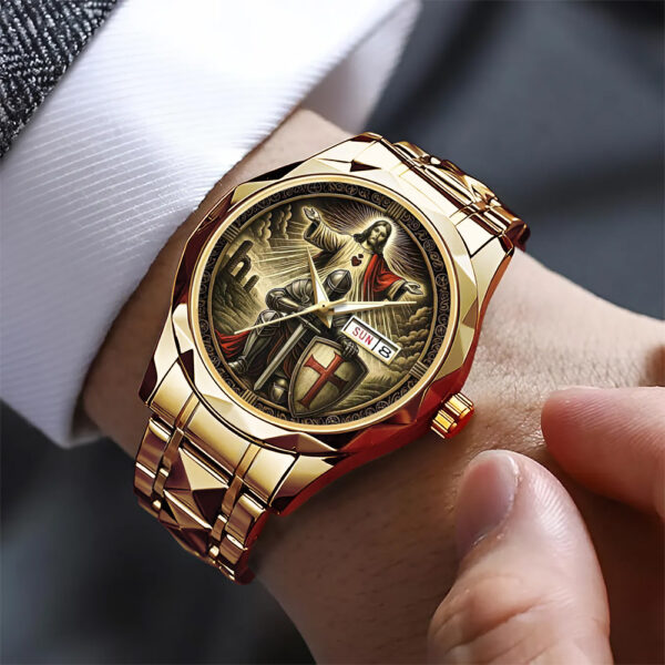 God Is Good Alloy Luxury Quartz Watch - TANTN 15328
