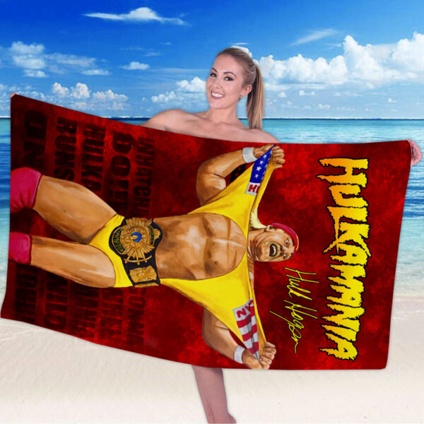 Hulk Hogan Rectangle Beach Towel - HOATT 12190
