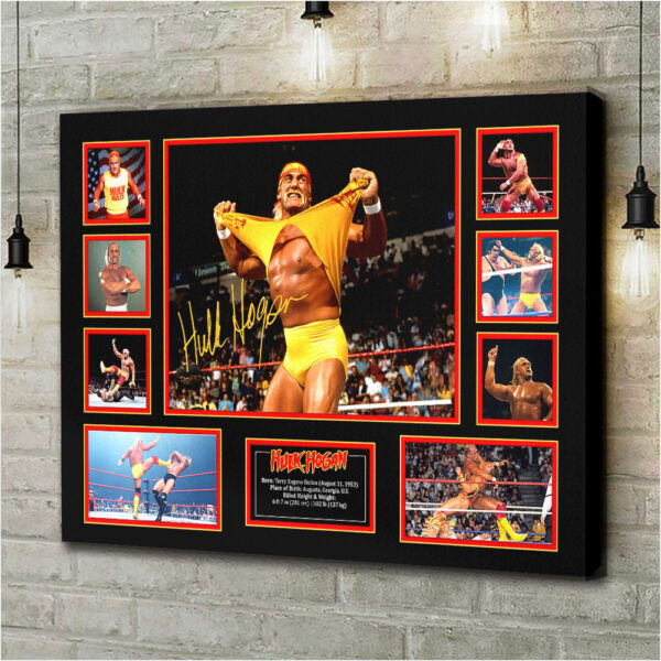 Hulk Hogan Rectangle Canvas With Inner Frame - HOATT 12145