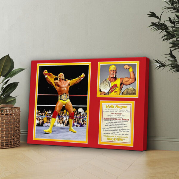 Hulk Hogan Rectangle Canvas With Inner Frame - HOATT 12241