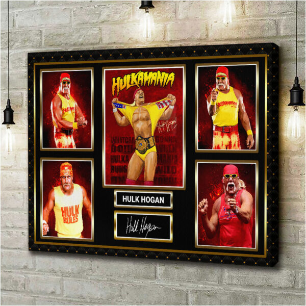 Hulk Hogan Rectangle Canvas With Inner Frame - HOATT 12254