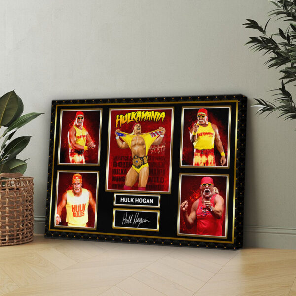 Hulk Hogan Rectangle Canvas With Inner Frame - HOATT 12254