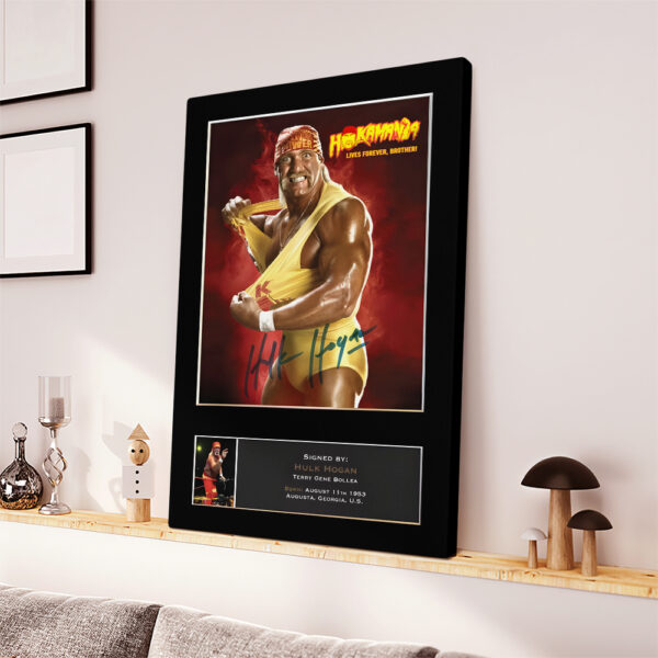 Hulk Hogan Rectangle Canvas With Inner Frame - MAITM 12424