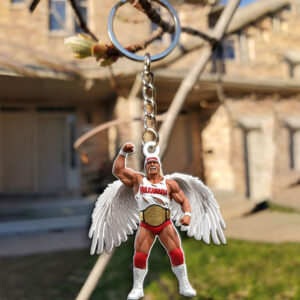Hulk Hogan Custom Shape 1-sided Keychain - MAITM 12422