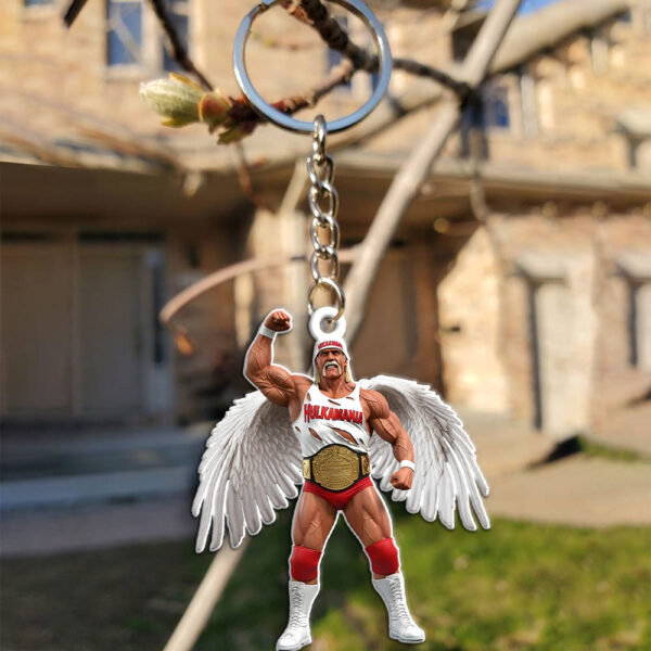 Hulk Hogan Custom Shape 1-sided Keychain - MAITM 12422