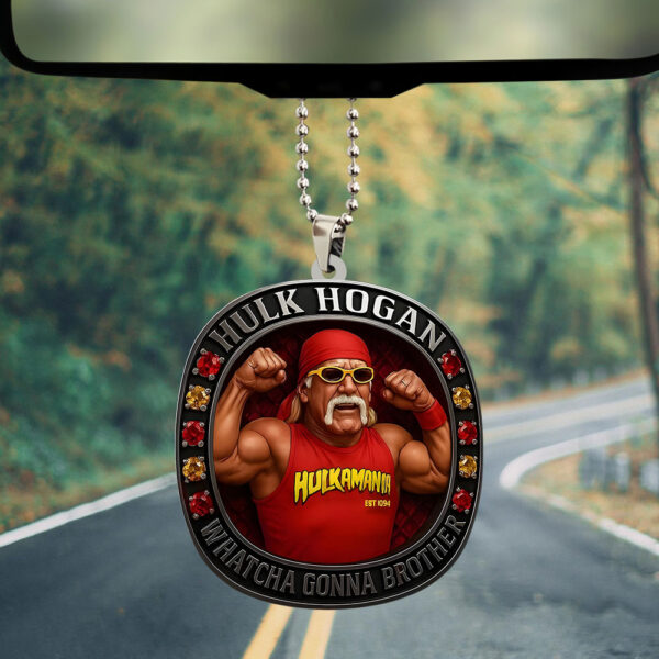 Hulk Hogan Custom shape 2-sided Acrylic Car Ornament - TANTN 15122