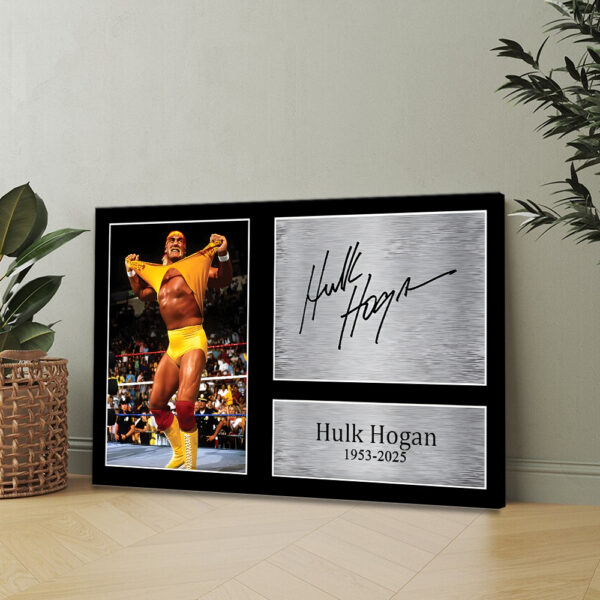 Hulk Hogan Rectangle Canvas With Inner Frame - MAITM 12434
