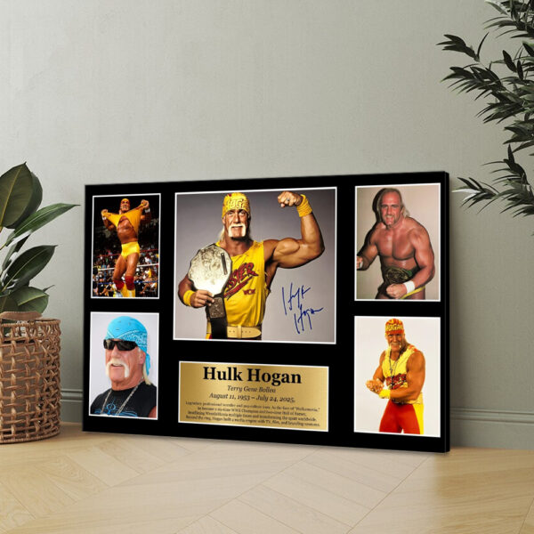 Hulk Hogan Rectangle Canvas With Inner Frame - MAITM 12435