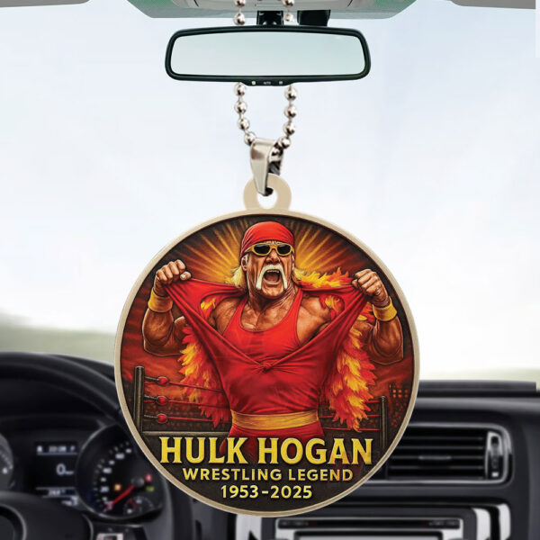 Hulk Hogan Custom shape 2-sided Acrylic Car Ornament - HOATT 12127