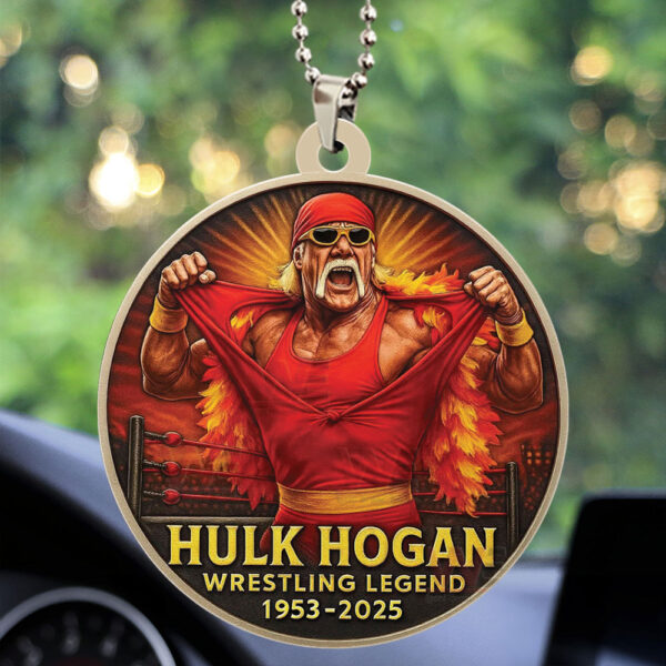 Hulk Hogan Custom shape 2-sided Acrylic Car Ornament - HOATT 12127