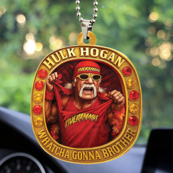 Hulk Hogan Custom shape 2-sided Acrylic Car Ornament - HOATT 12166