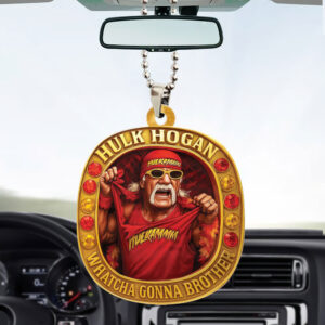 Hulk Hogan Custom shape 2-sided Acrylic Car Ornament - HOATT 12166