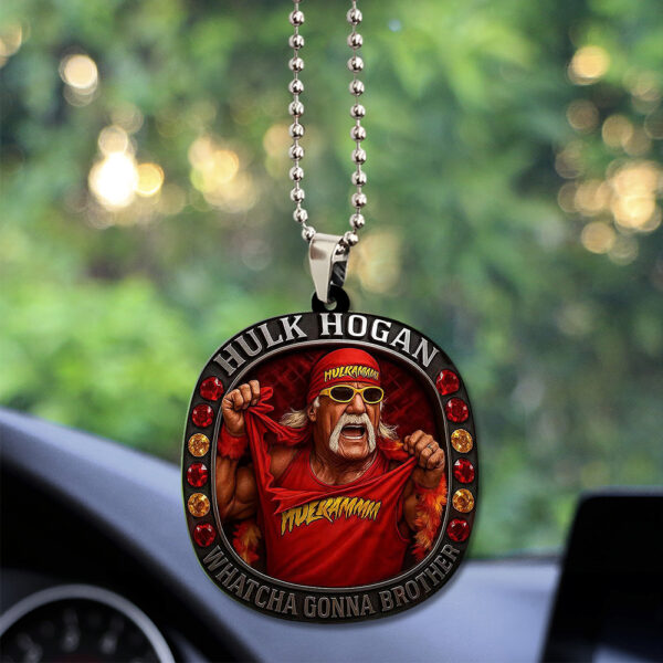 Hulk Hogan Custom shape 2-sided Acrylic Car Ornament - TANTN 15120