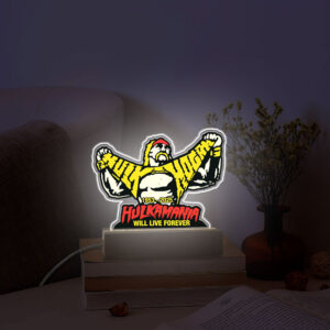 Hulk Hogan Led Light with Wooden Base (7 Colors) - HOATT 12125