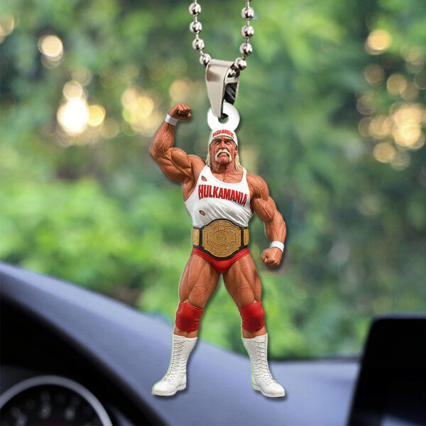 Hulk Hogan Custom shape 2-sided Acrylic Car Ornament - TANTN 15039