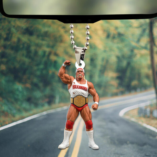 Hulk Hogan Custom shape 2-sided Acrylic Car Ornament - TANTN 15039