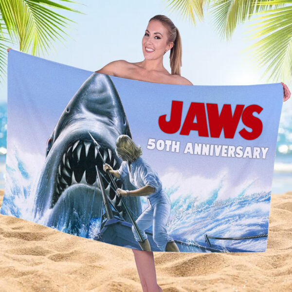 Jaws Rectangle Beach Towel - MAITM 12487