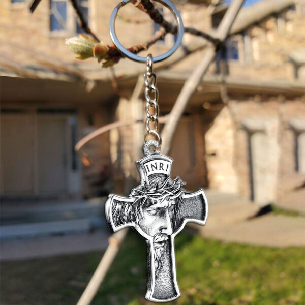 Jesus Custom Shape 2-sided Keychain - MAITM 12544