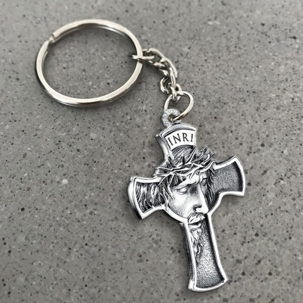 Jesus Custom Shape 2-sided Keychain - MAITM 12544
