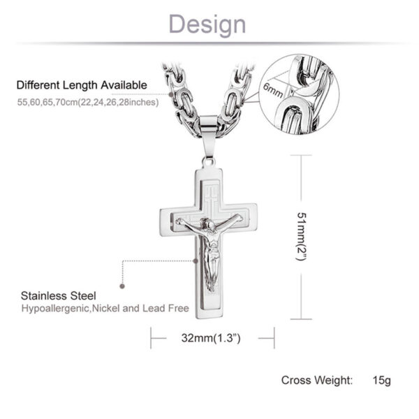Jesus Cross Pendant Necklace - MAITM DROP138