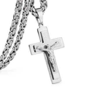 Jesus Cross Pendant Necklace - MAITM DROP138