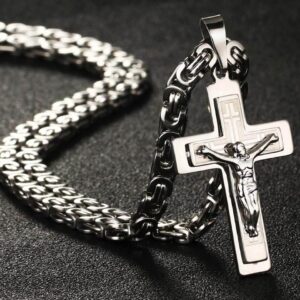 Jesus Cross Pendant Necklace - MAITM DROP138