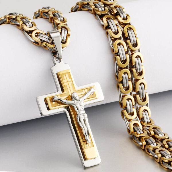 Jesus Cross Pendant Necklace - MAITM DROP138